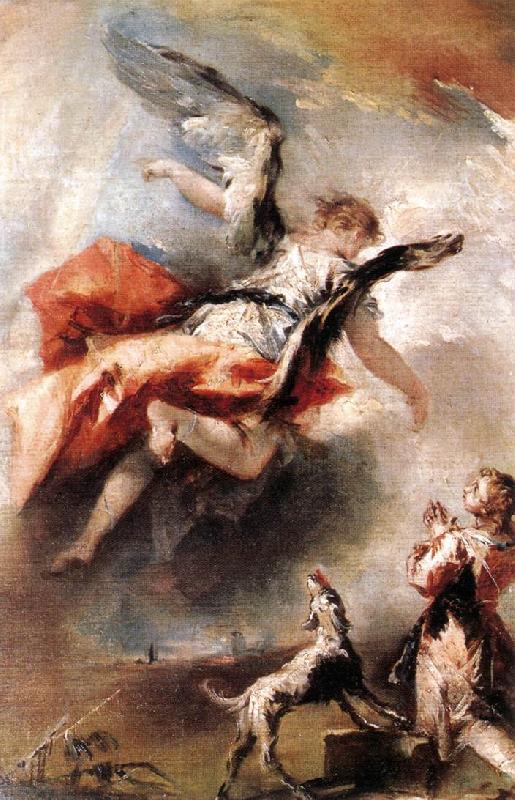 GUARDI, Gianantonio The Angel Appears to Tobias df Sweden oil painting art
